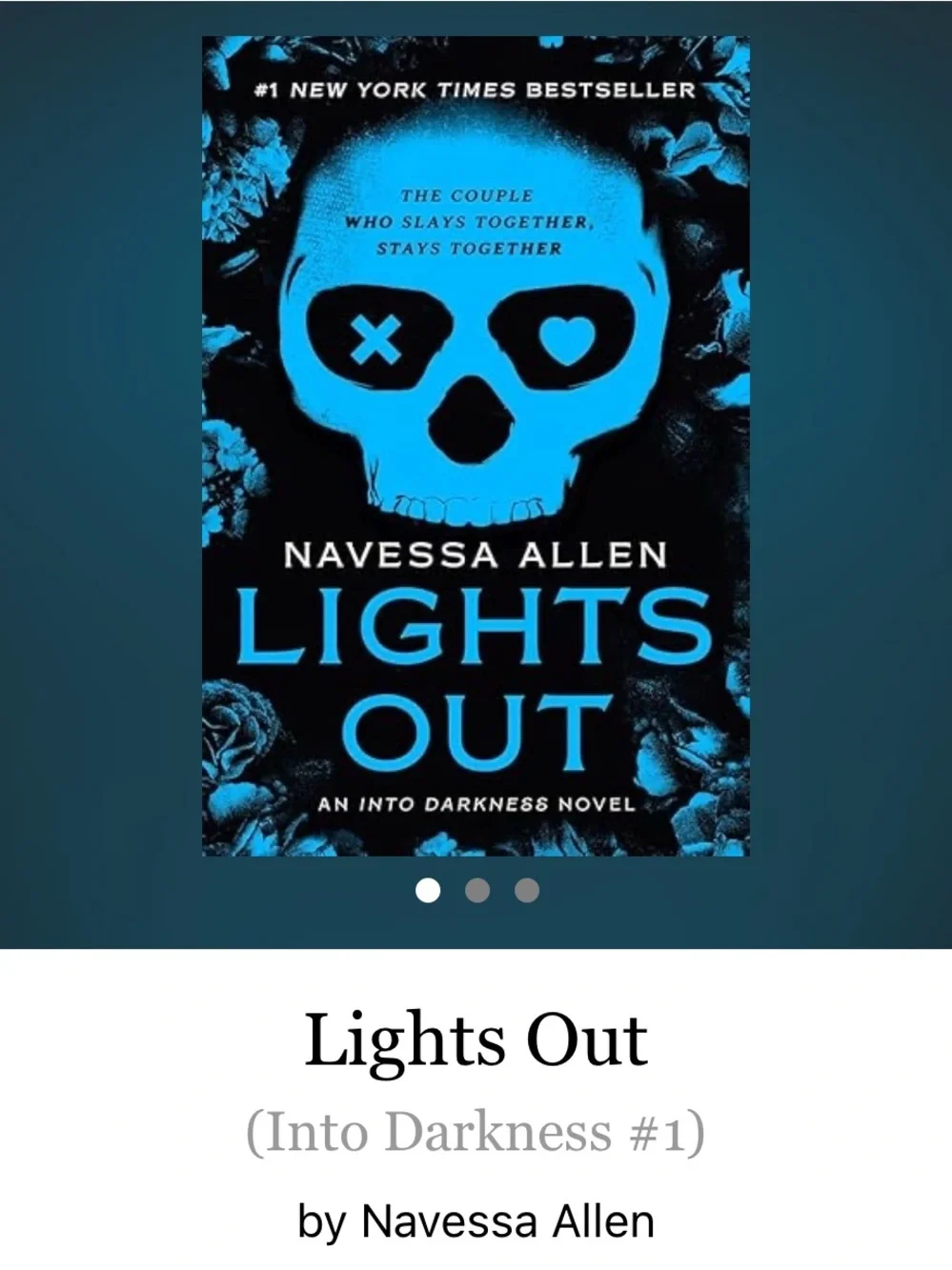 Lights Out by Navessa Allen Paperback Book Into Darkness #1 Dark Romance
